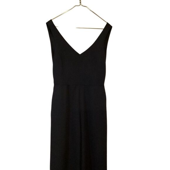Mod Ref Paige Jumper Womens Size M Black Jumpsuit Open Tied Back Wide Leg Crop - Picture 6 of 14